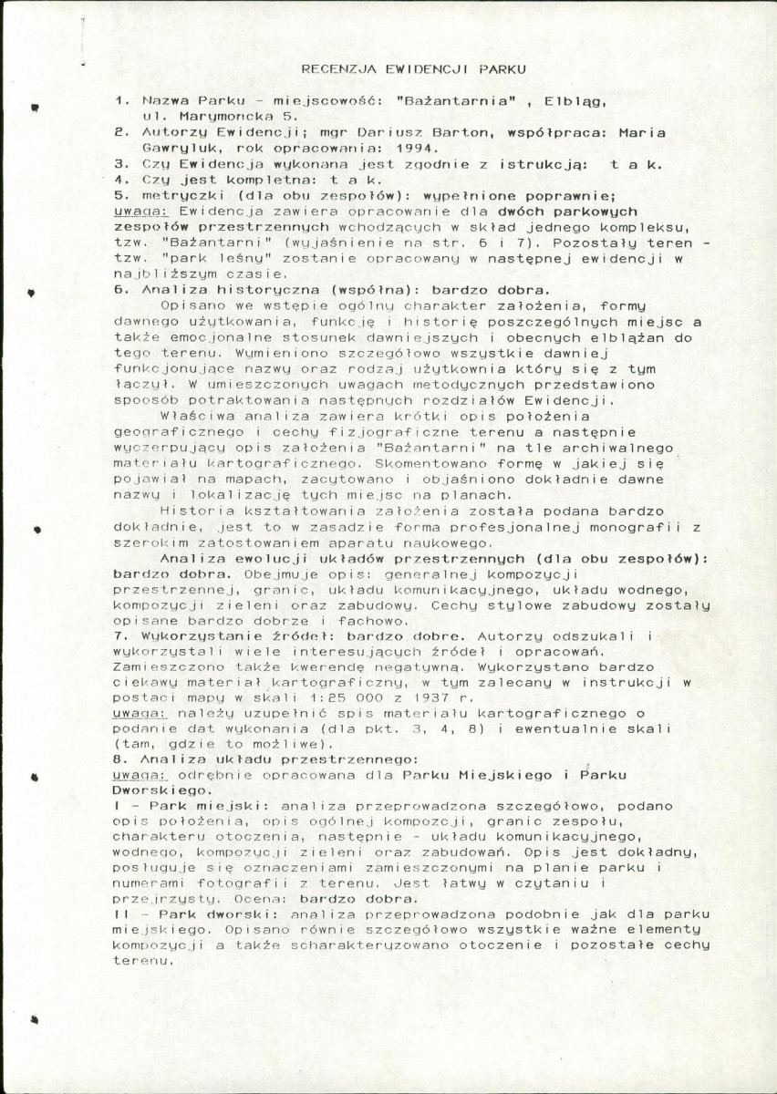 EP - Ewidencja parkowa, skan nr 6