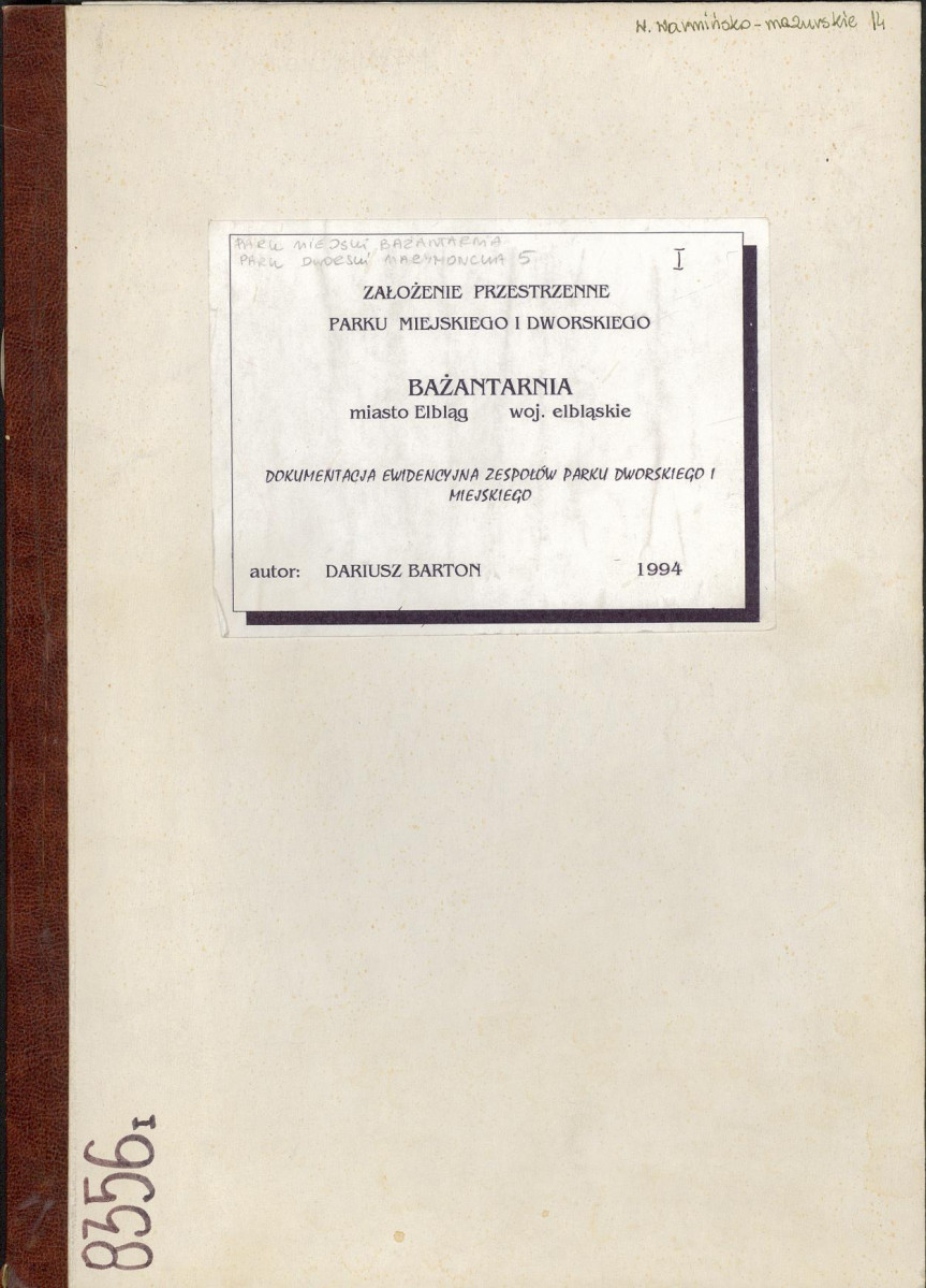 EP - Ewidencja parkowa, skan nr 1