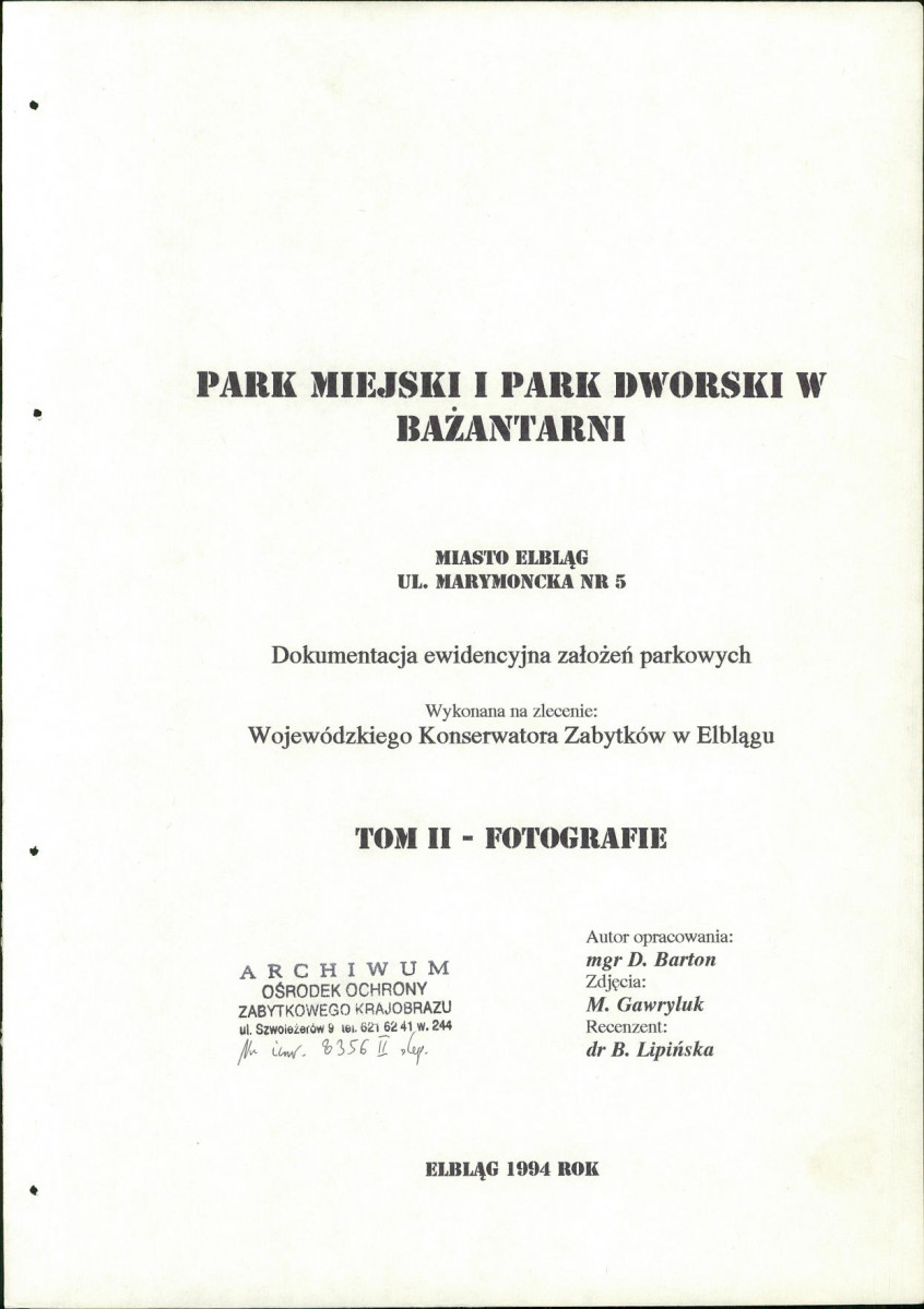 EP - Ewidencja parkowa, skan nr 172
