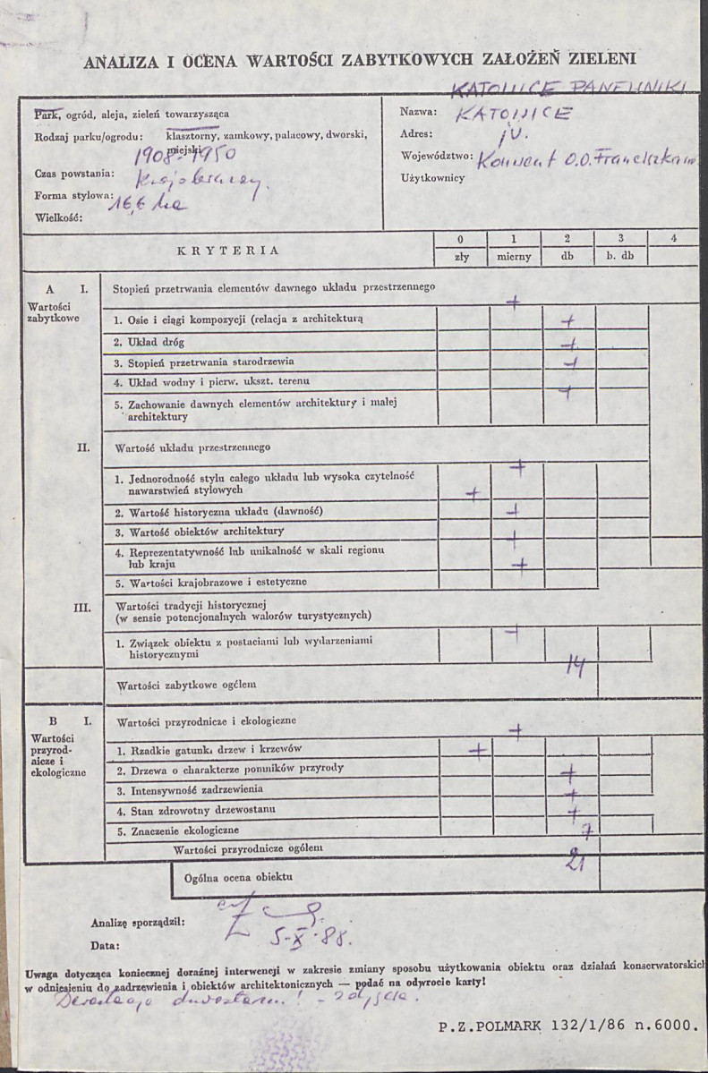 EP - Ewidencja parkowa, skan nr 3