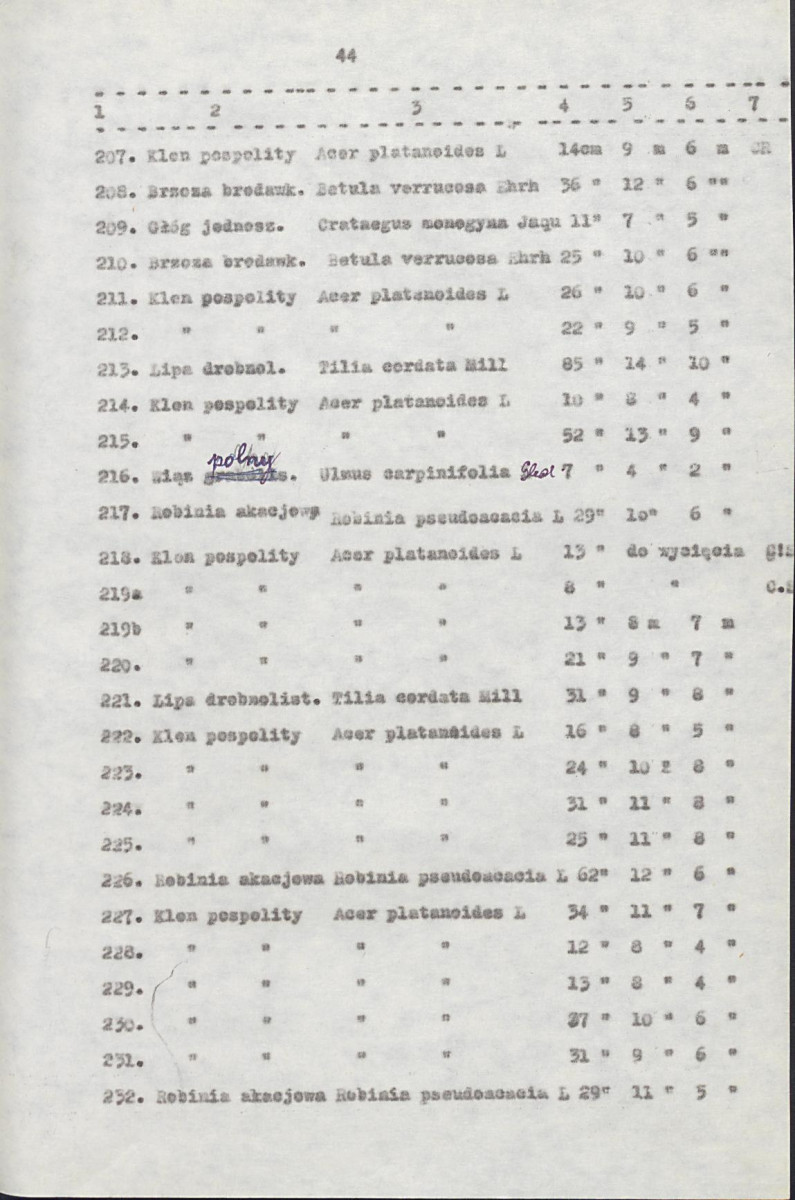 EP - Ewidencja parkowa, skan nr 64