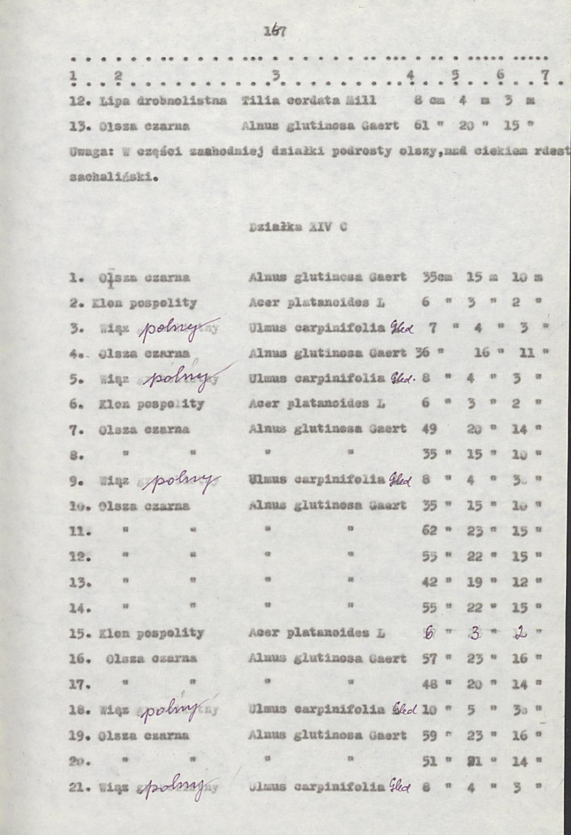 EP - Ewidencja parkowa, skan nr 167
