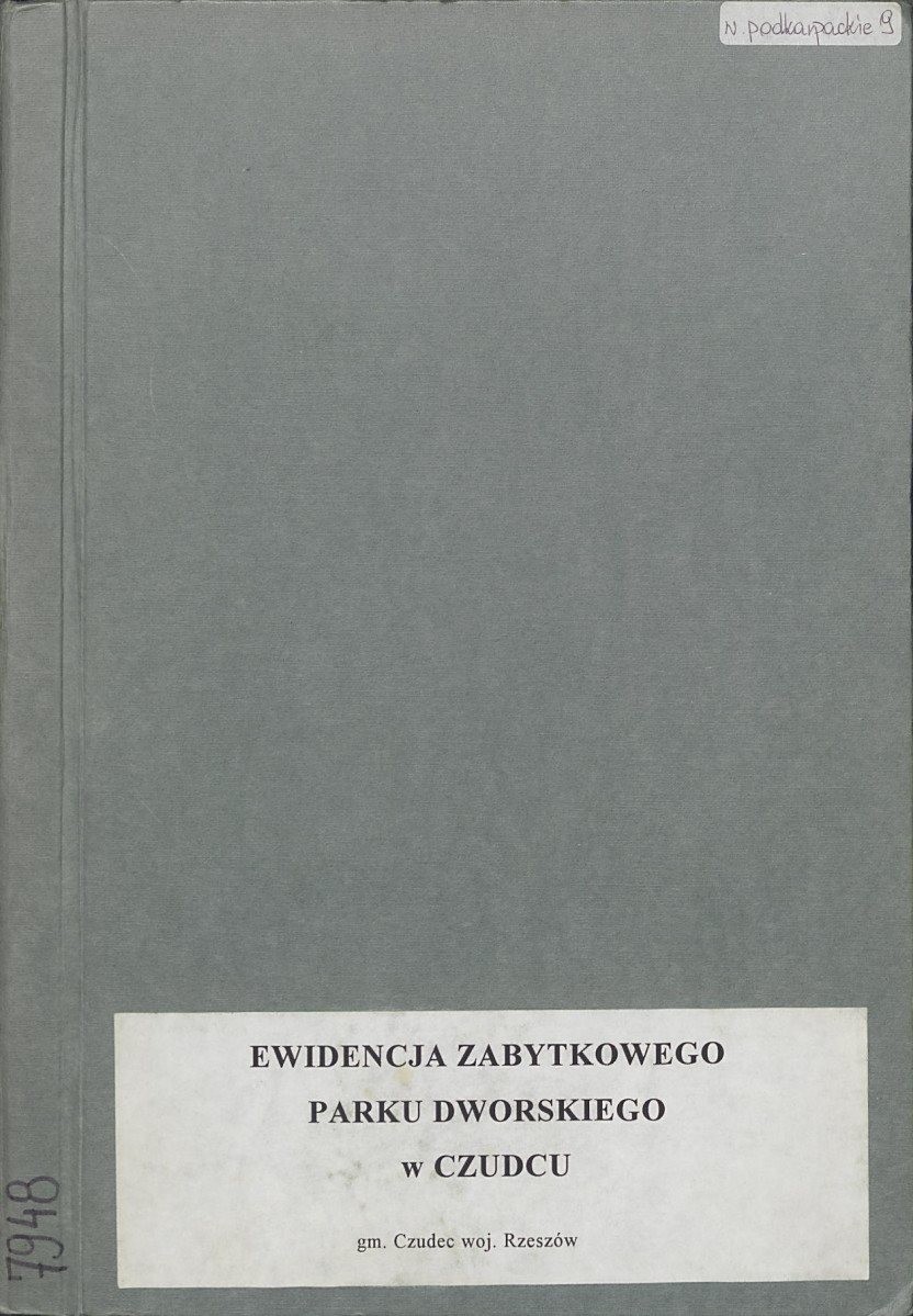 EP - Ewidencja parkowa, skan nr 1