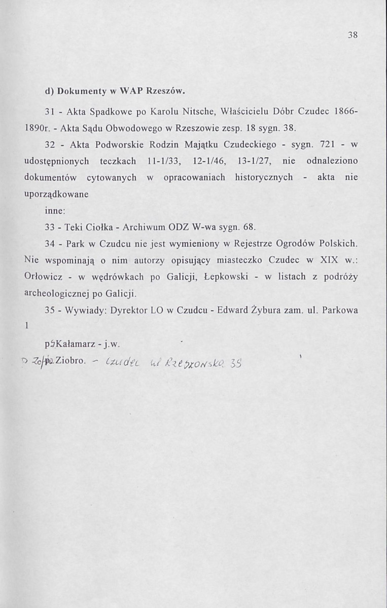 EP - Ewidencja parkowa, skan nr 54