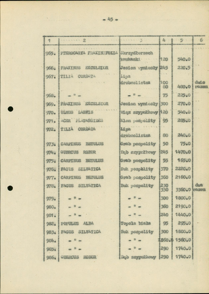 EP - Ewidencja parkowa, skan nr 150