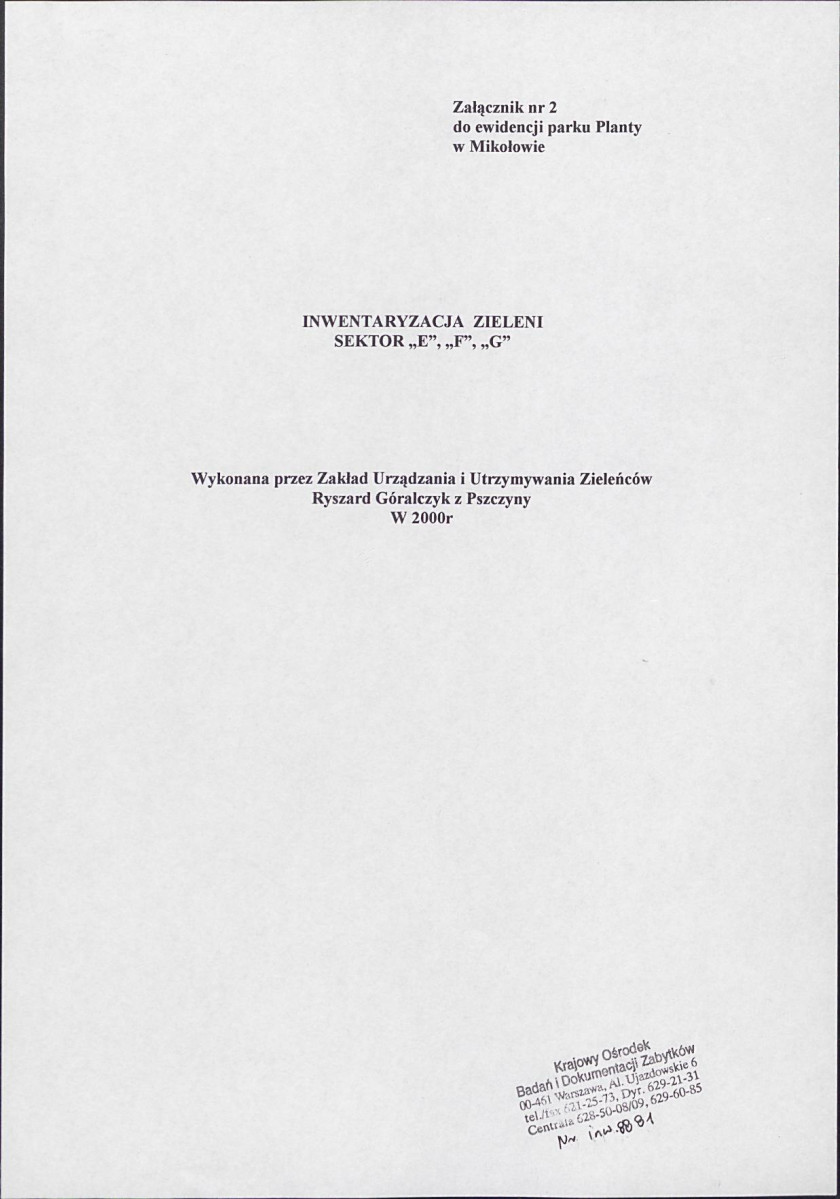 EP - Ewidencja parkowa, skan nr 91