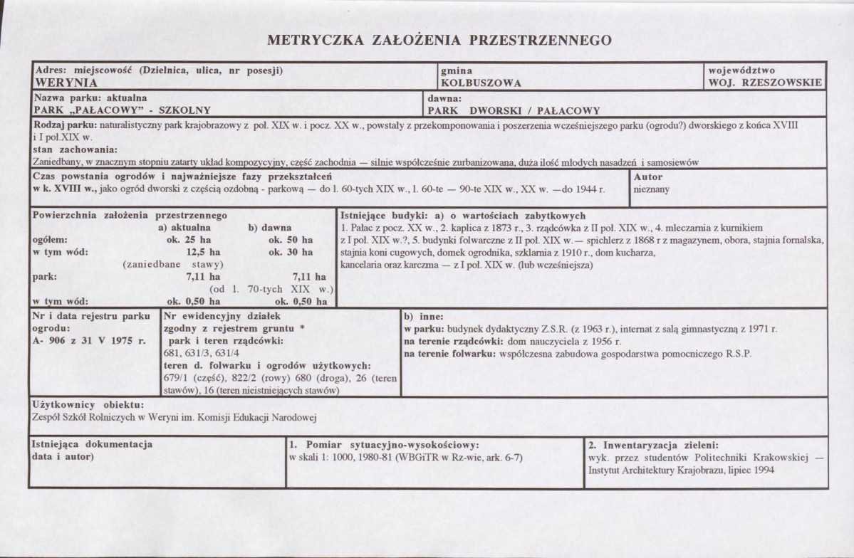 EP - Ewidencja parkowa, skan nr 8