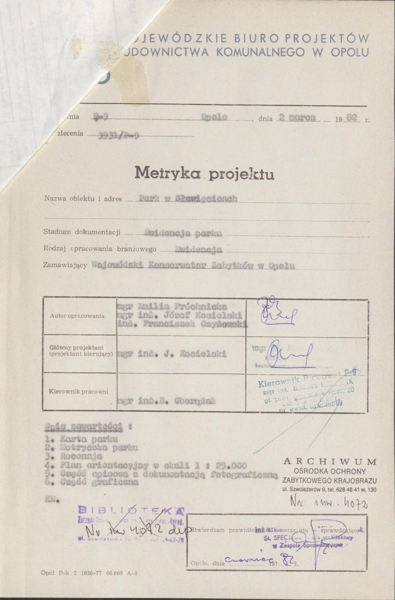 EP - Ewidencja parkowa, skan nr 6
