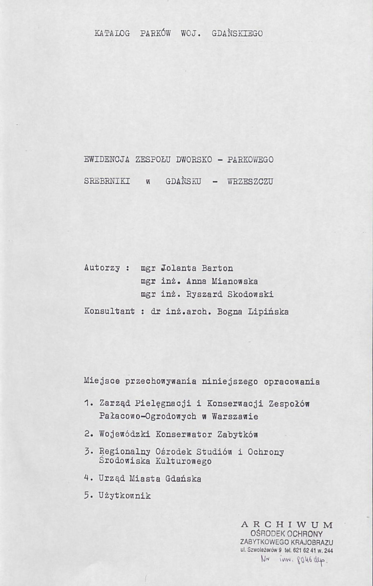 EP - Ewidencja parkowa, skan nr 4