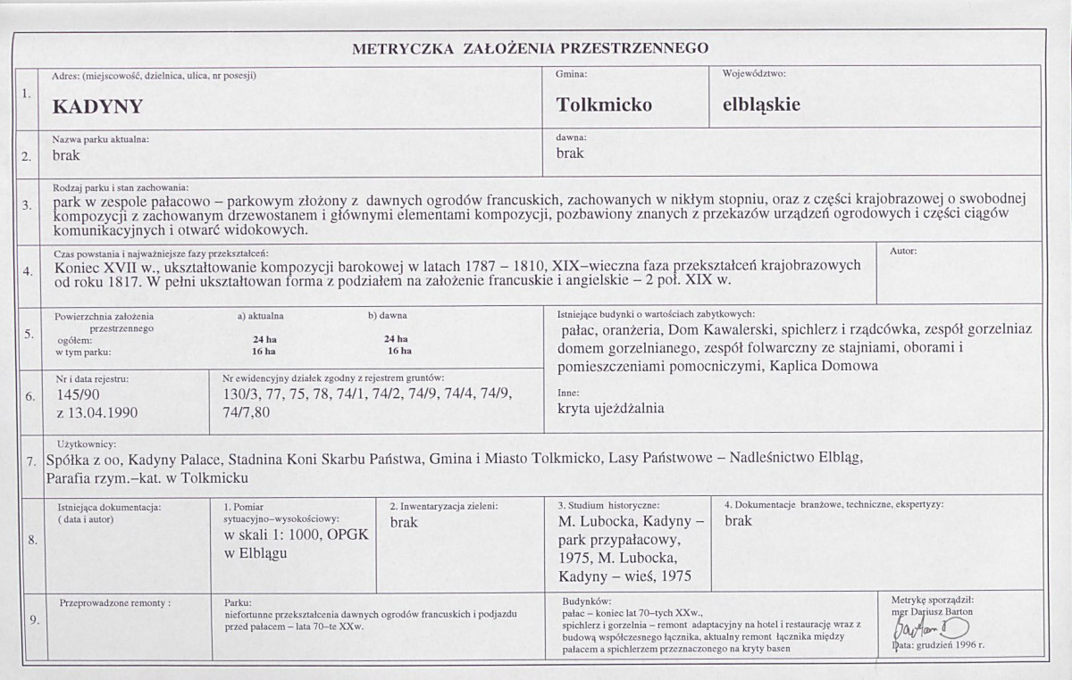EP - Ewidencja parkowa, skan nr 7