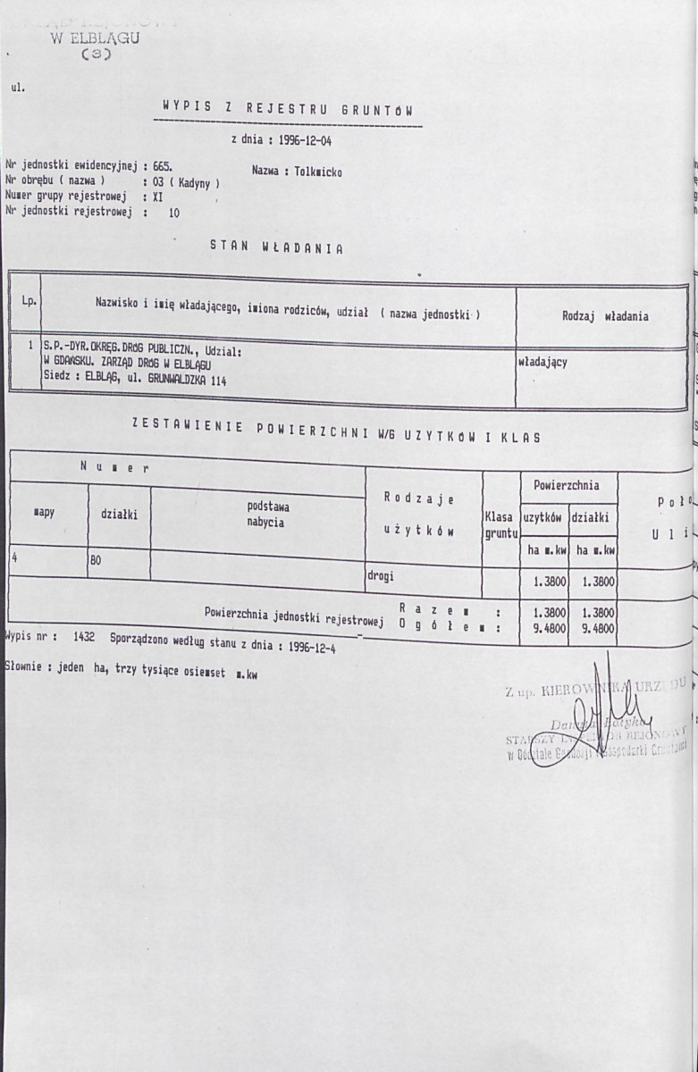 EP - Ewidencja parkowa, skan nr 13