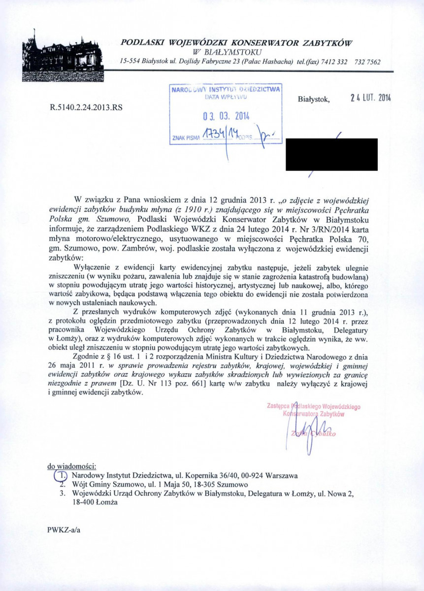 wyl - Wyłączenie z ewidencji, skan nr 1