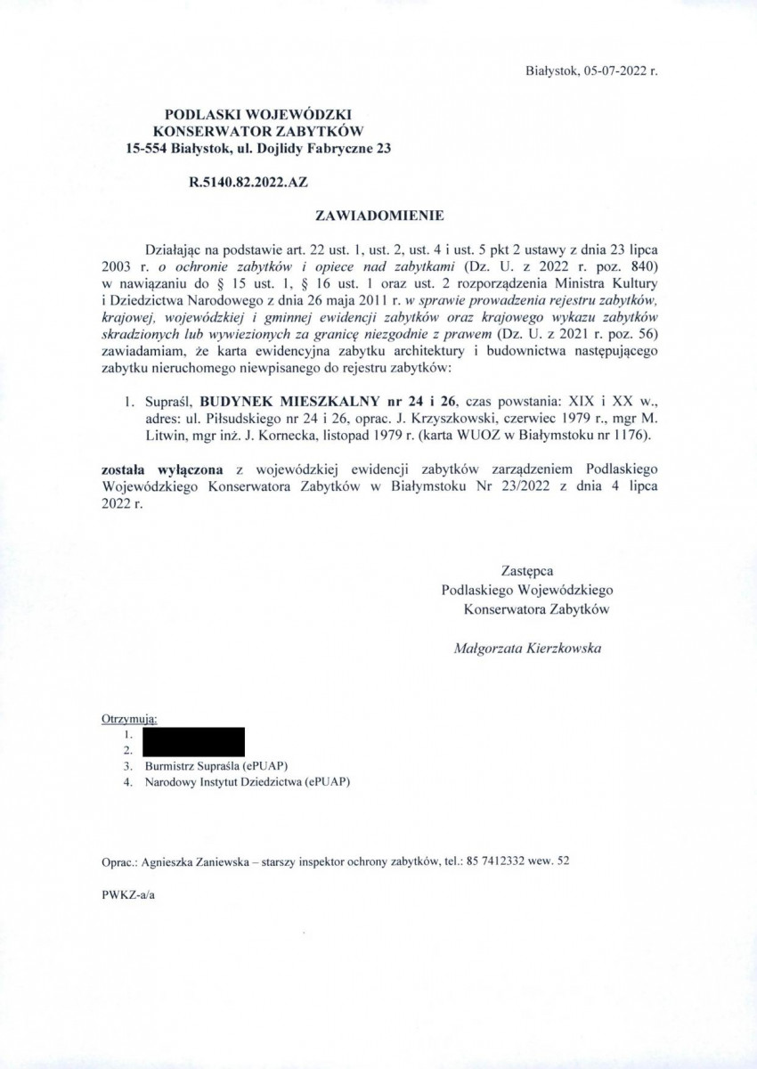 wyl - Wyłączenie z ewidencji, skan nr 1