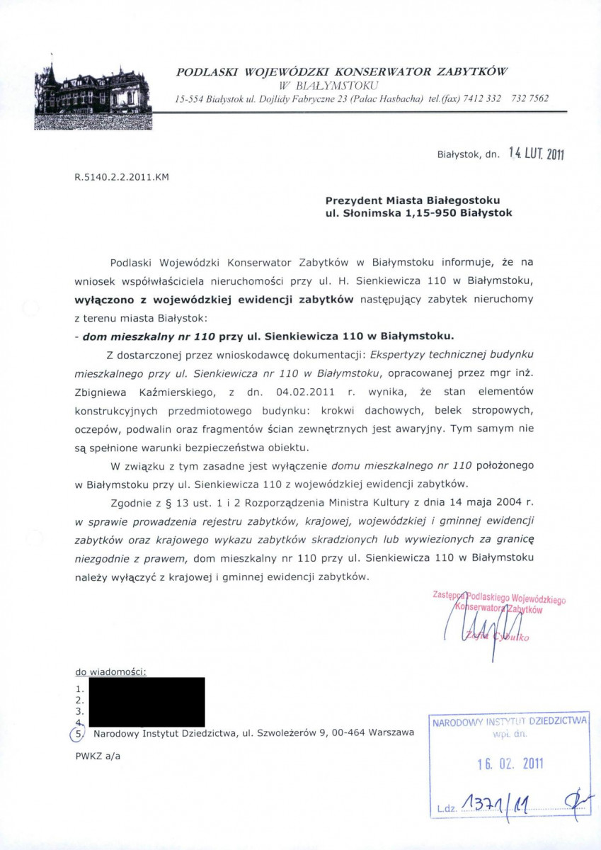 wyl - Wyłączenie z ewidencji, skan nr 1