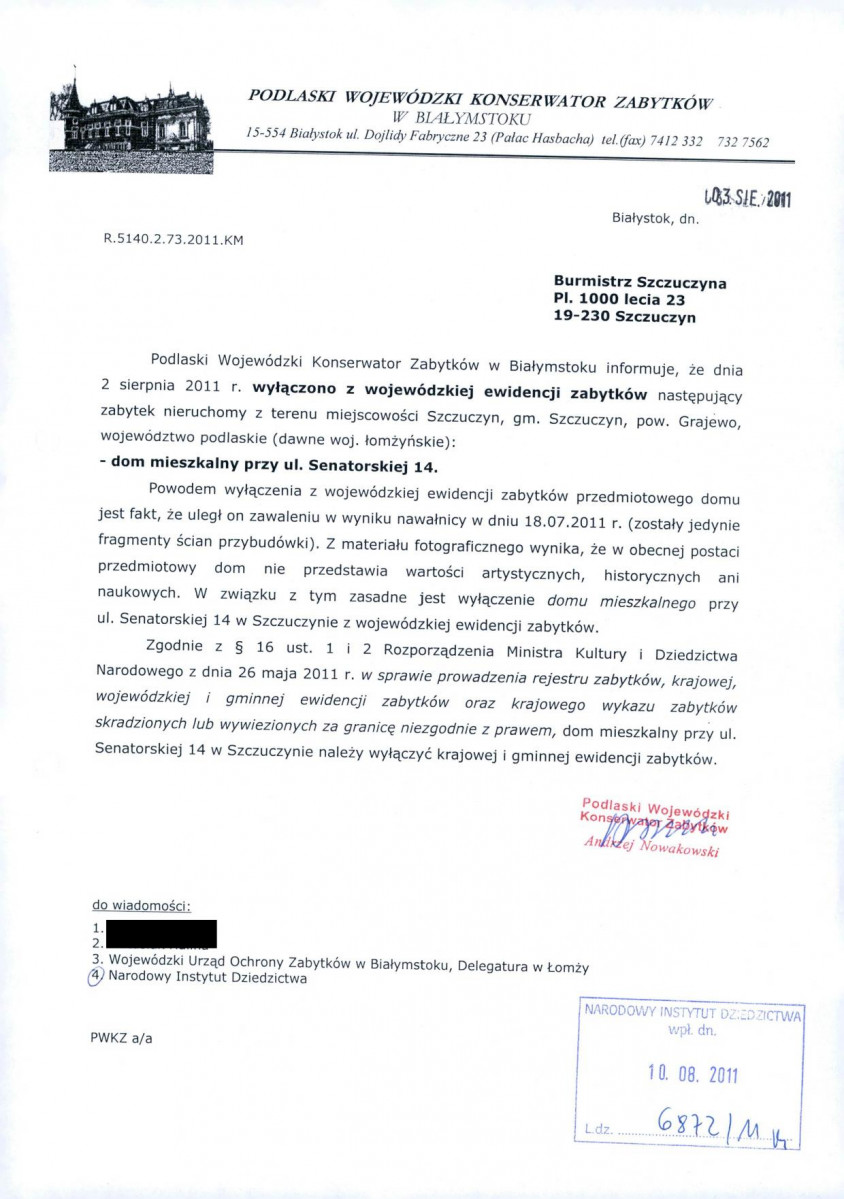 wyl - Wyłączenie z ewidencji, skan nr 1