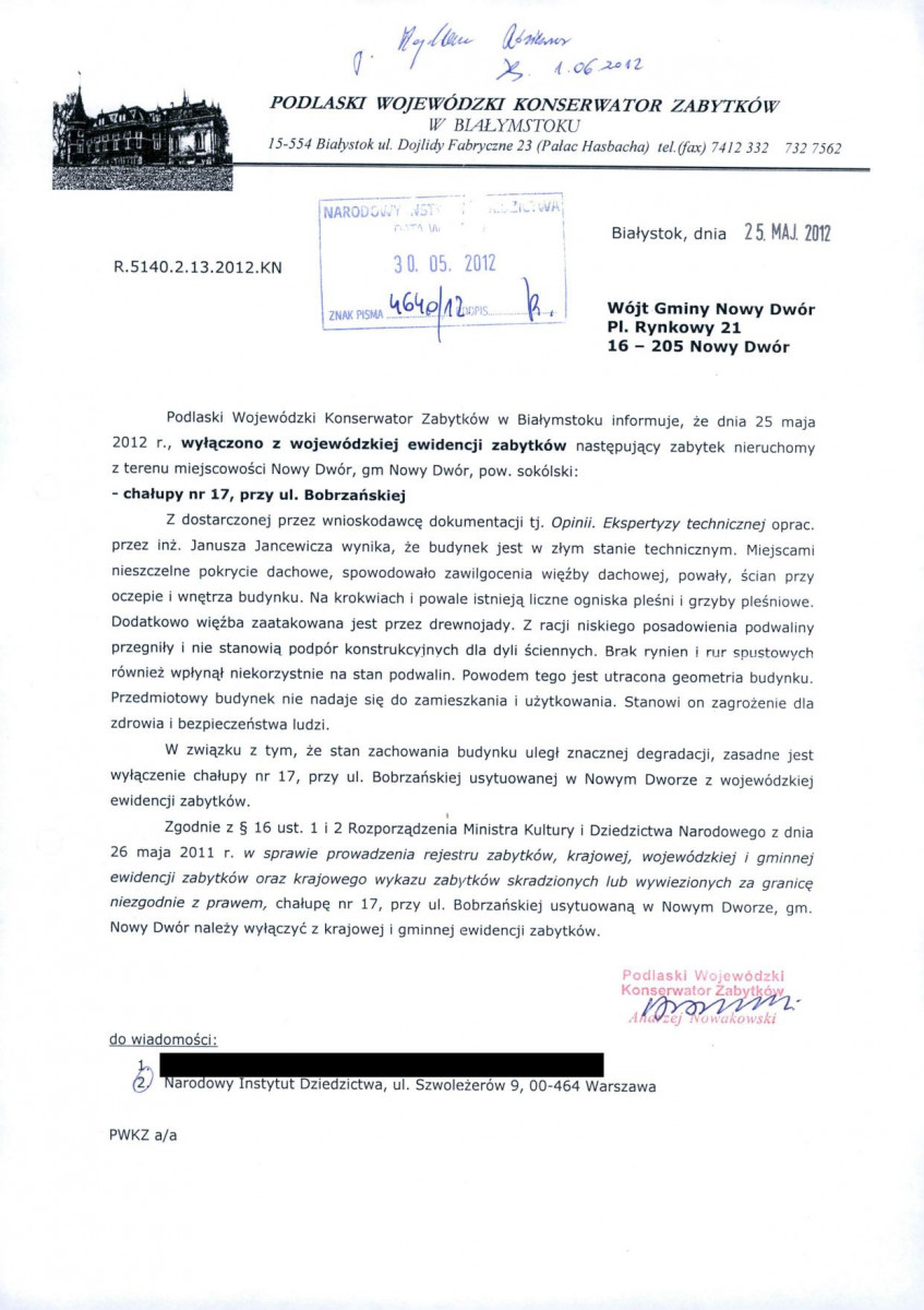 wyl - Wyłączenie z ewidencji, skan nr 1