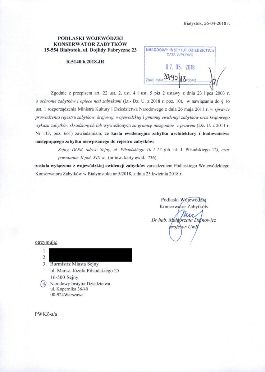 wyl - Wyłączenie z ewidencji, skan nr 1