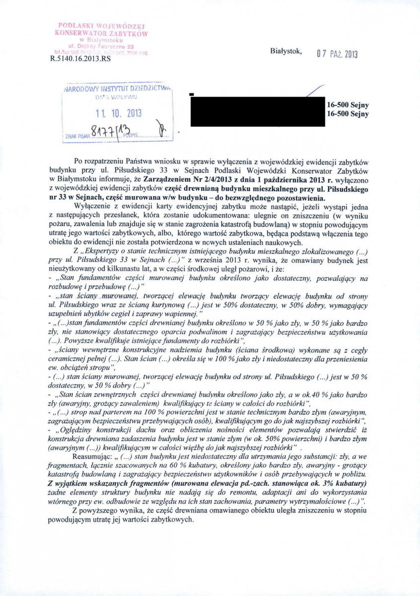 wyl - Wyłączenie z ewidencji, skan nr 1