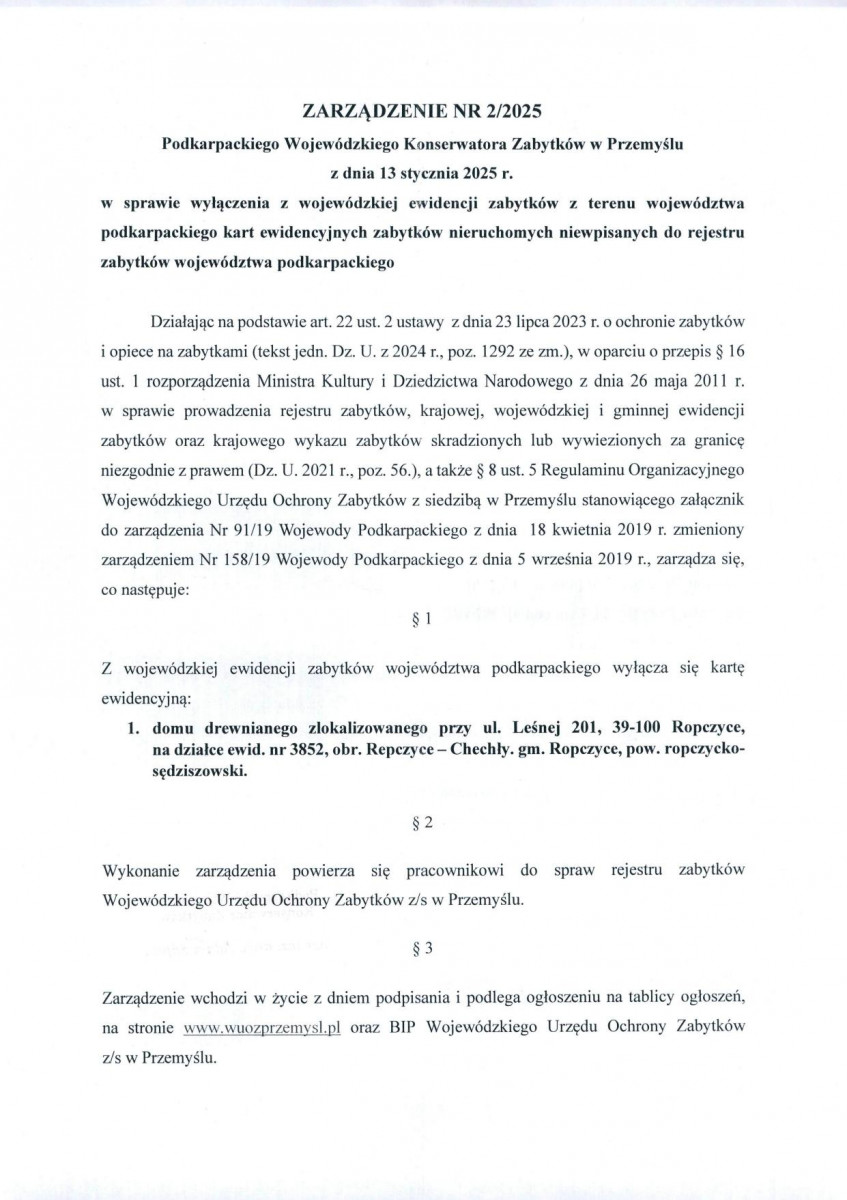 Wyłączenie z ewidencji, skan nr 2