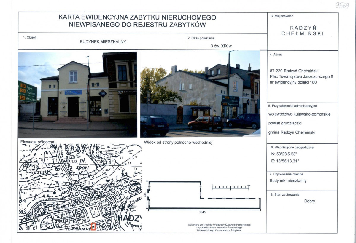KEZN - Karta obiektu niewpisanego do rejestru, skan nr 1