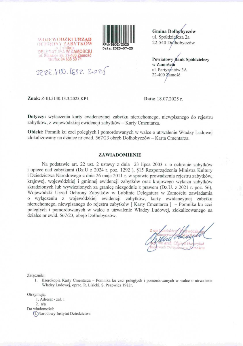 wyl - Wyłączenie z ewidencji, skan nr 1