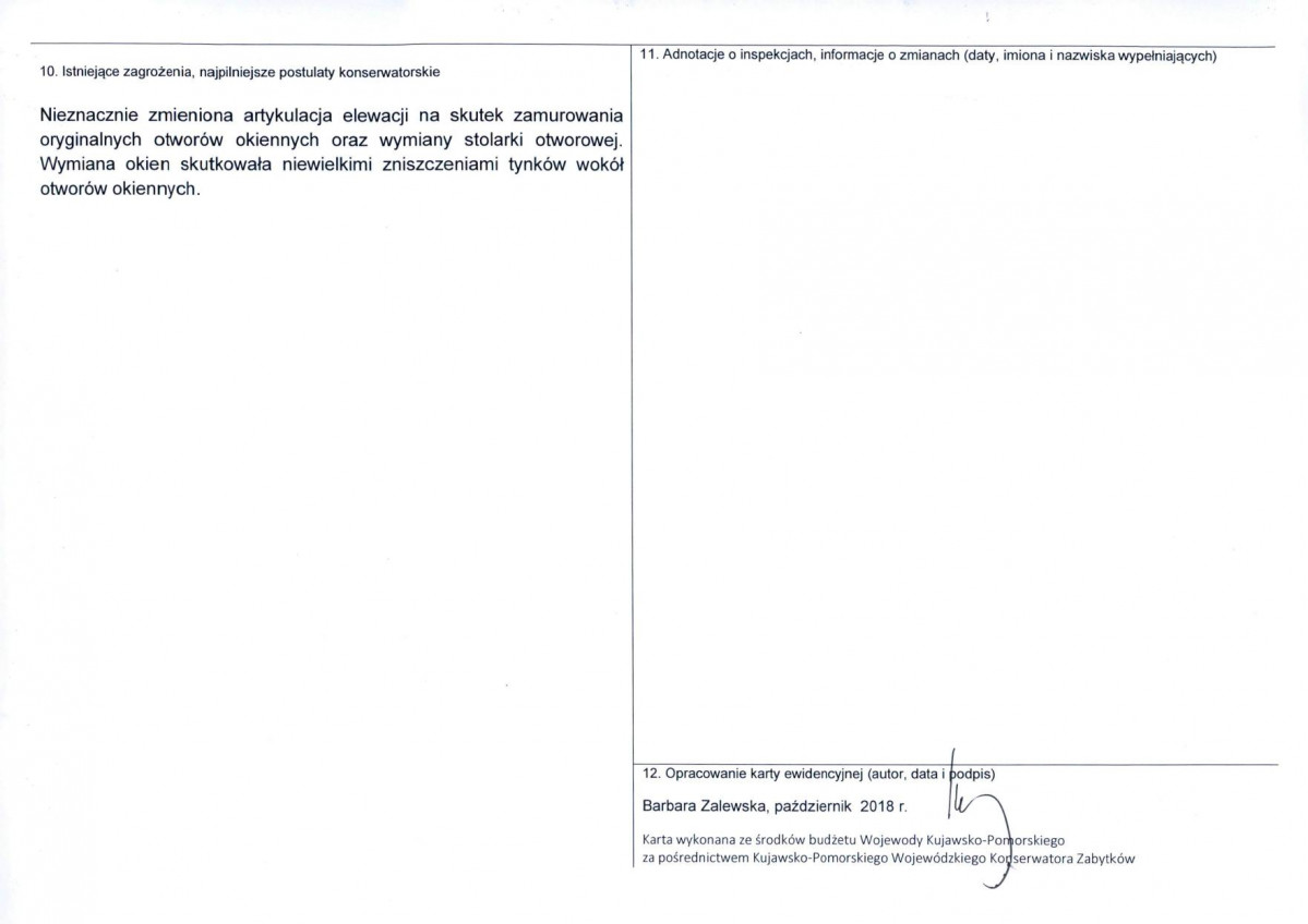KEZN - Karta obiektu niewpisanego do rejestru, skan nr 2