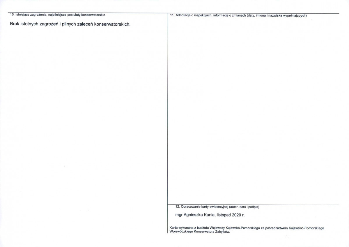 KEZN - Karta obiektu niewpisanego do rejestru, skan nr 2