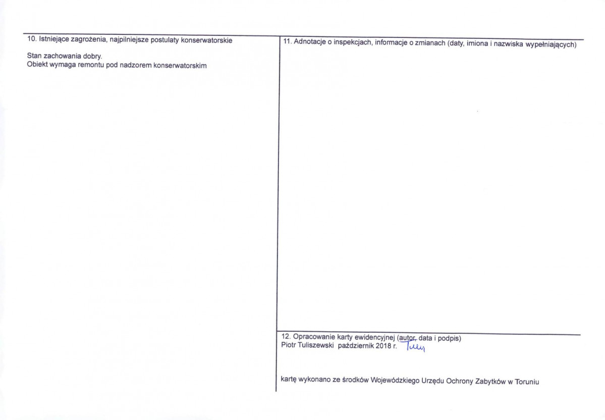 KEZN - Karta obiektu niewpisanego do rejestru, skan nr 2