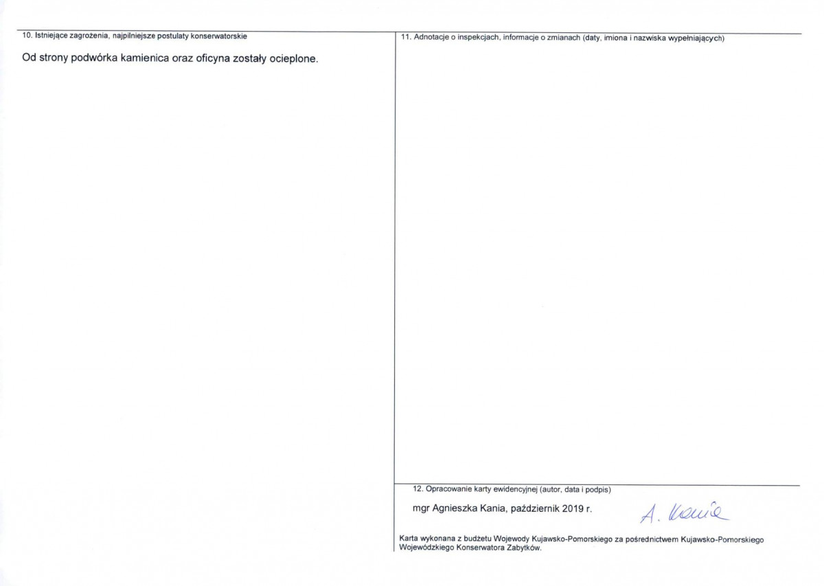 KEZN - Karta obiektu niewpisanego do rejestru, skan nr 2