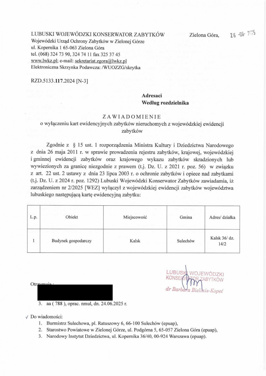 wyl - Wyłączenie z ewidencji, skan nr 1