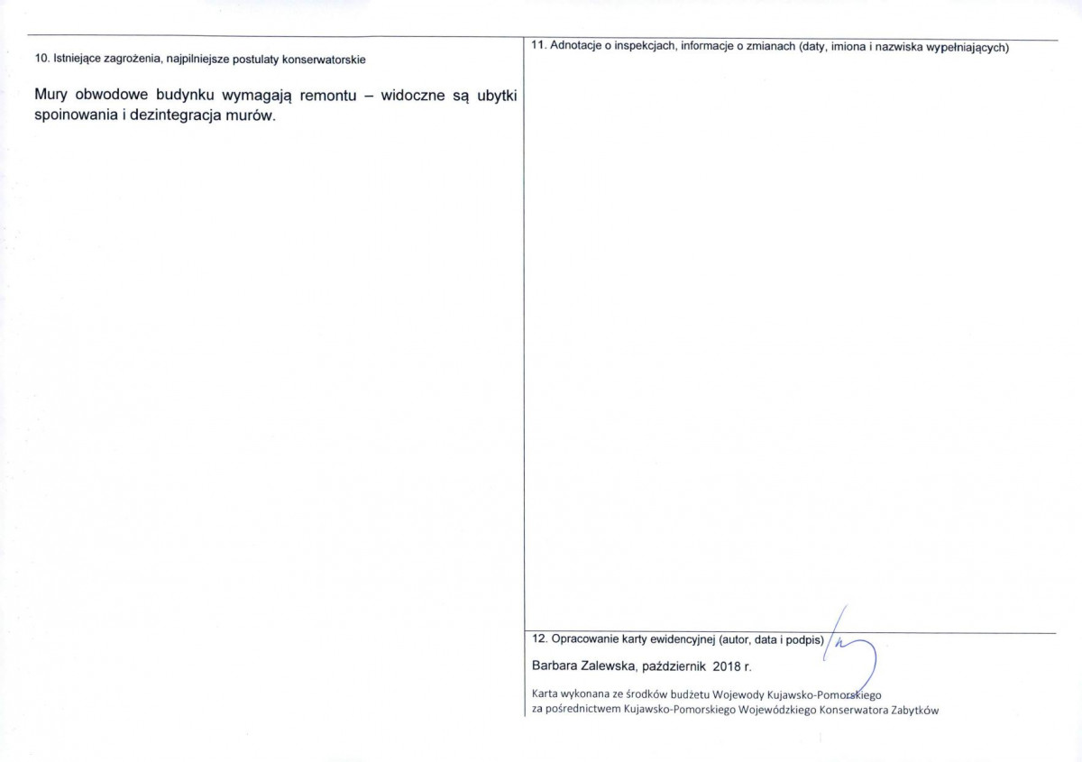 KEZN - Karta obiektu niewpisanego do rejestru, skan nr 2