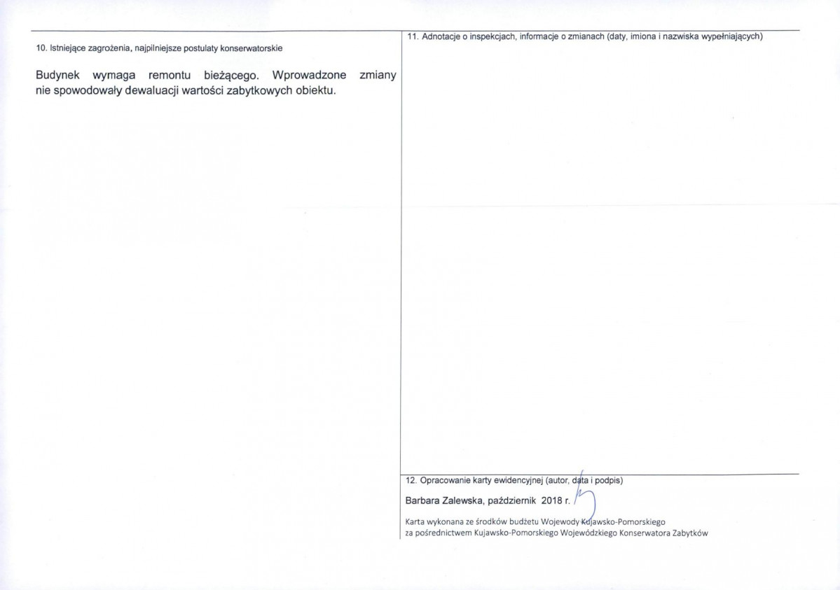 KEZN - Karta obiektu niewpisanego do rejestru, skan nr 2