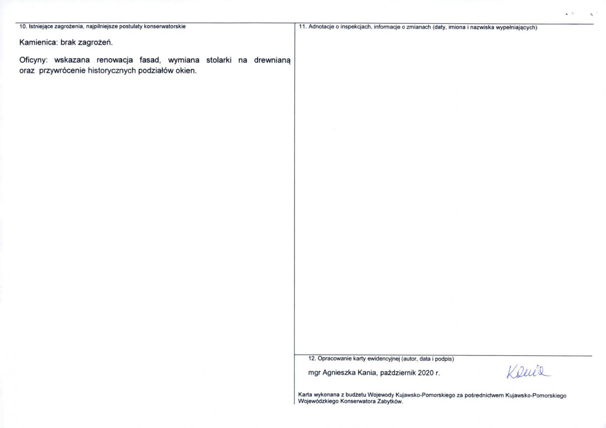 KEZN - Karta obiektu niewpisanego do rejestru, skan nr 2