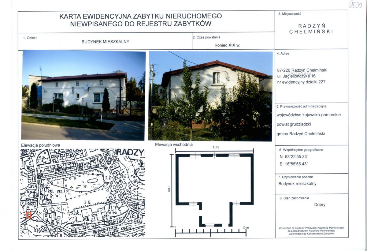 KEZN - Karta obiektu niewpisanego do rejestru, skan nr 1
