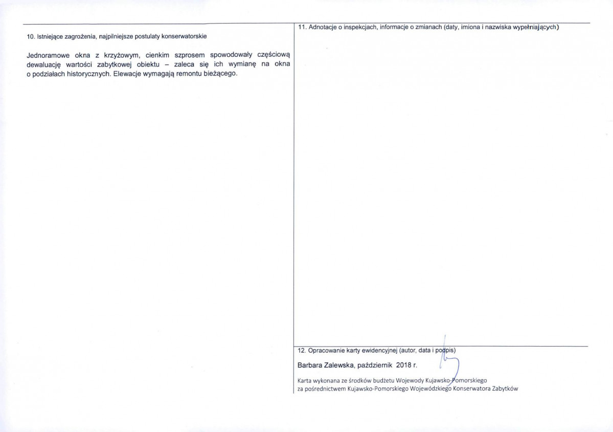 KEZN - Karta obiektu niewpisanego do rejestru, skan nr 2