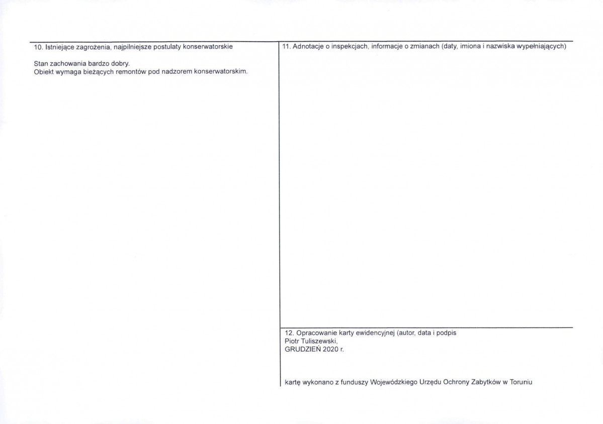KEZN - Karta obiektu niewpisanego do rejestru, skan nr 2