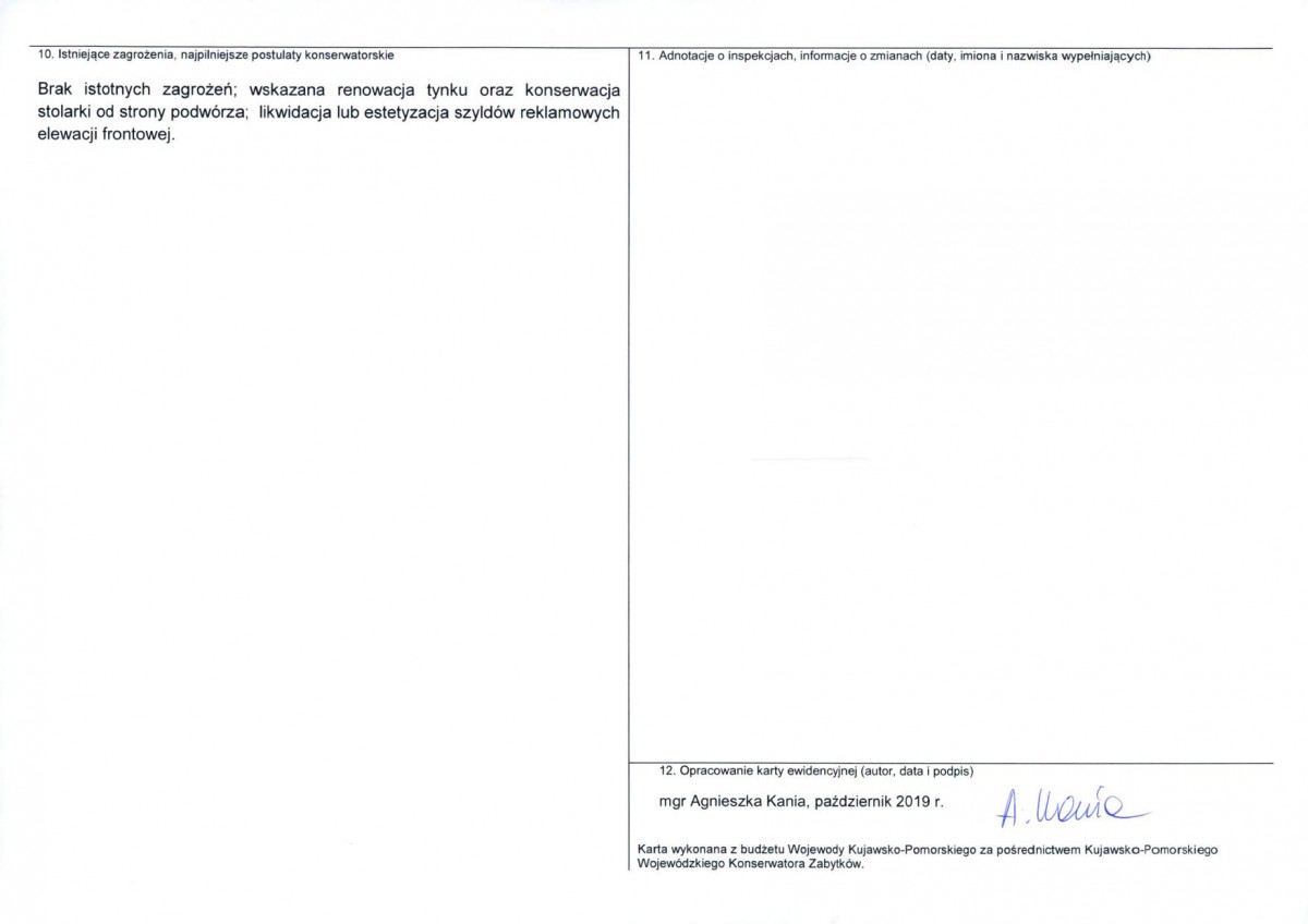 KEZN - Karta obiektu niewpisanego do rejestru, skan nr 2