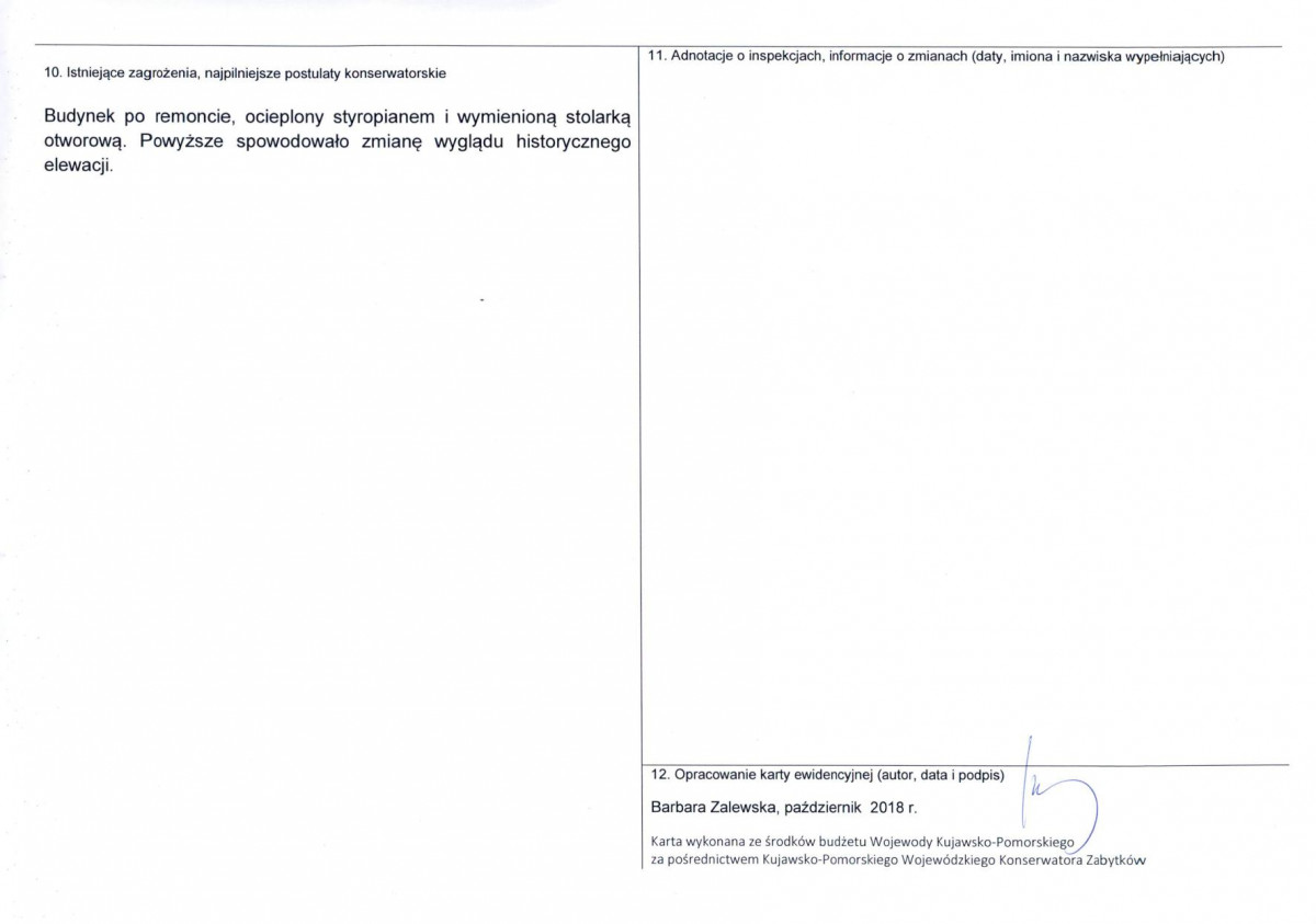 KEZN - Karta obiektu niewpisanego do rejestru, skan nr 2