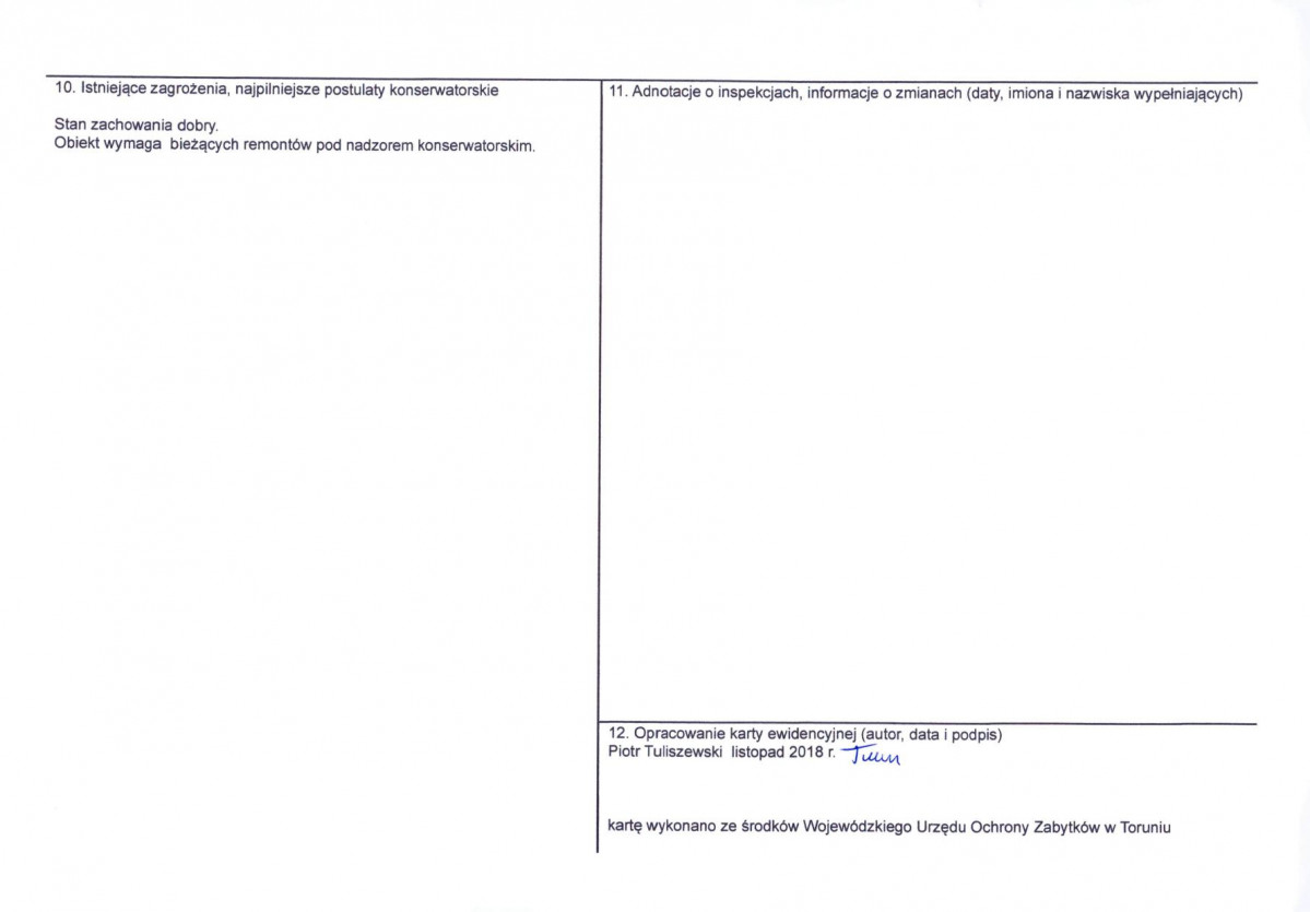 KEZN - Karta obiektu niewpisanego do rejestru, skan nr 2