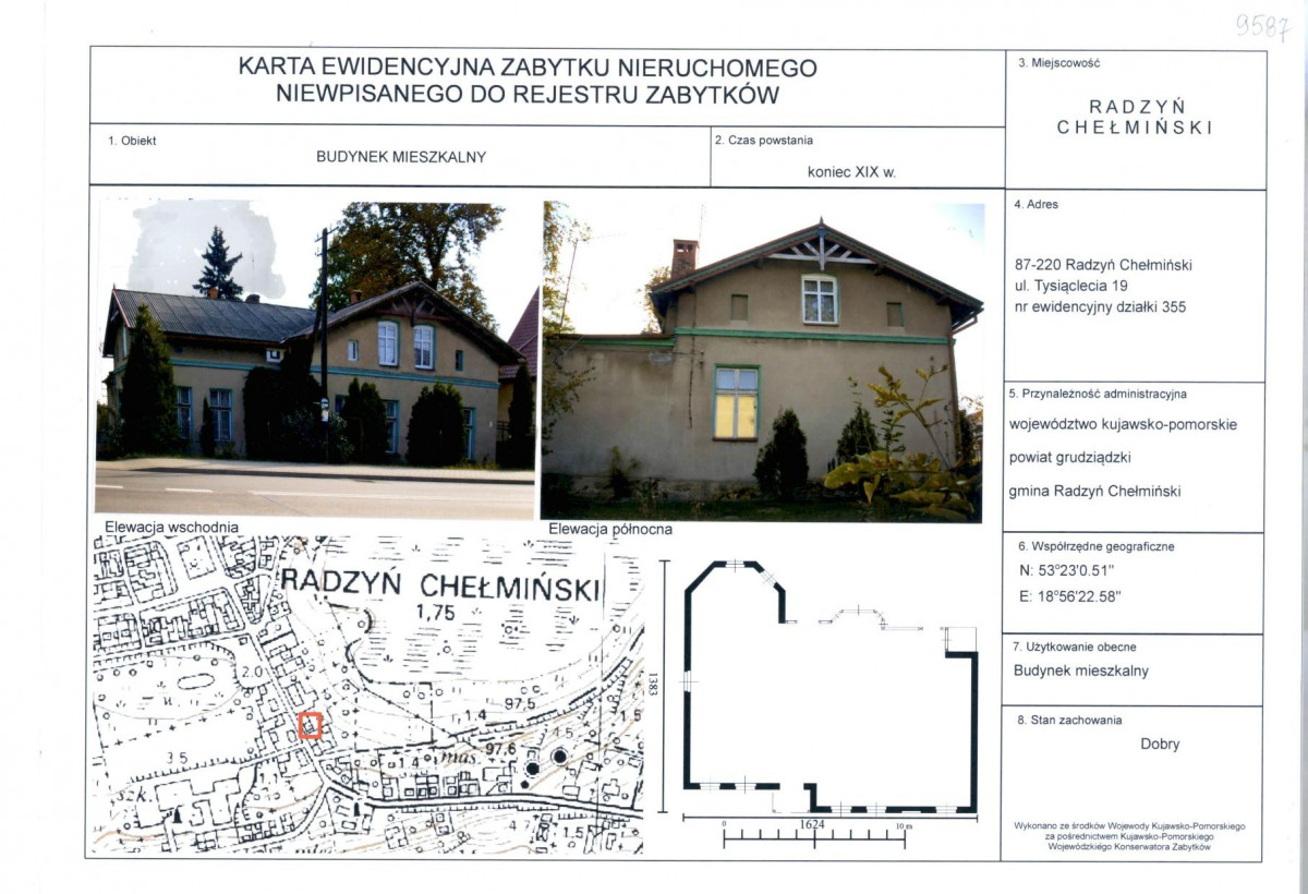 KEZN - Karta obiektu niewpisanego do rejestru, skan nr 1