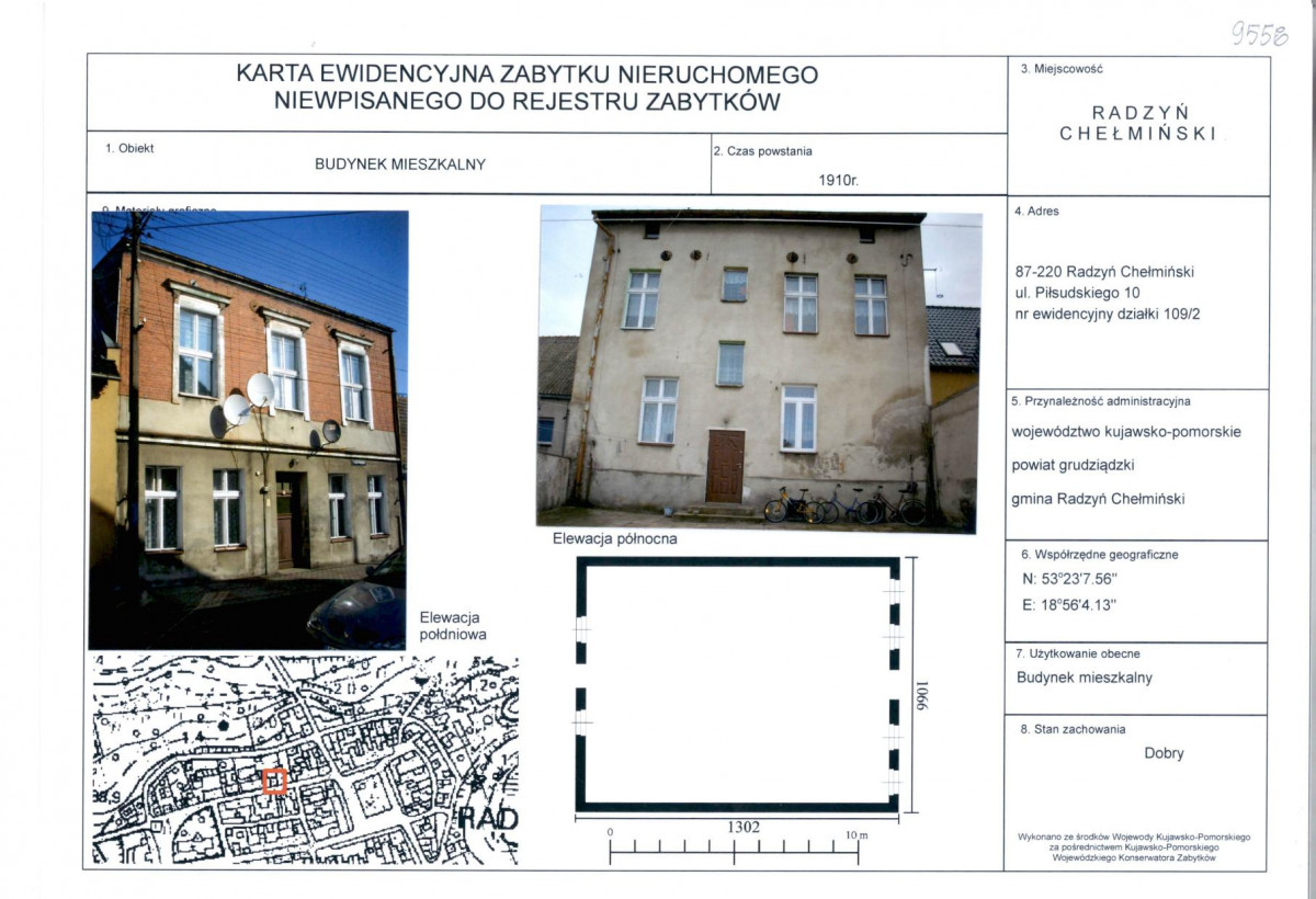 KEZN - Karta obiektu niewpisanego do rejestru, skan nr 1