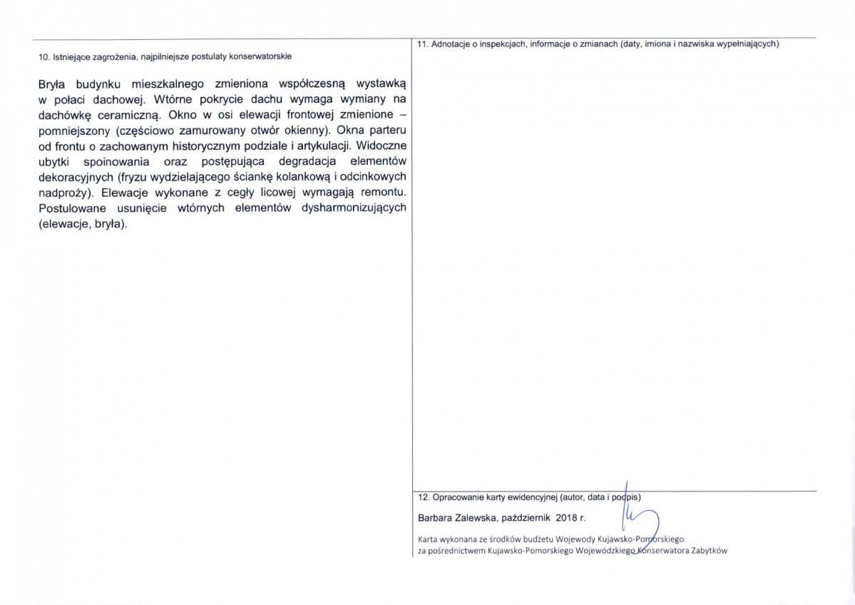 KEZN - Karta obiektu niewpisanego do rejestru, skan nr 2