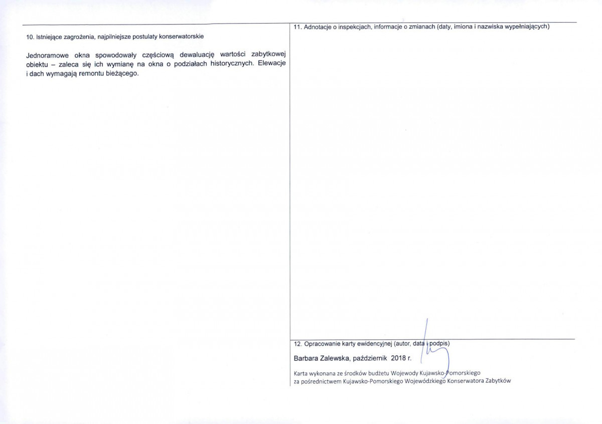 KEZN - Karta obiektu niewpisanego do rejestru, skan nr 2