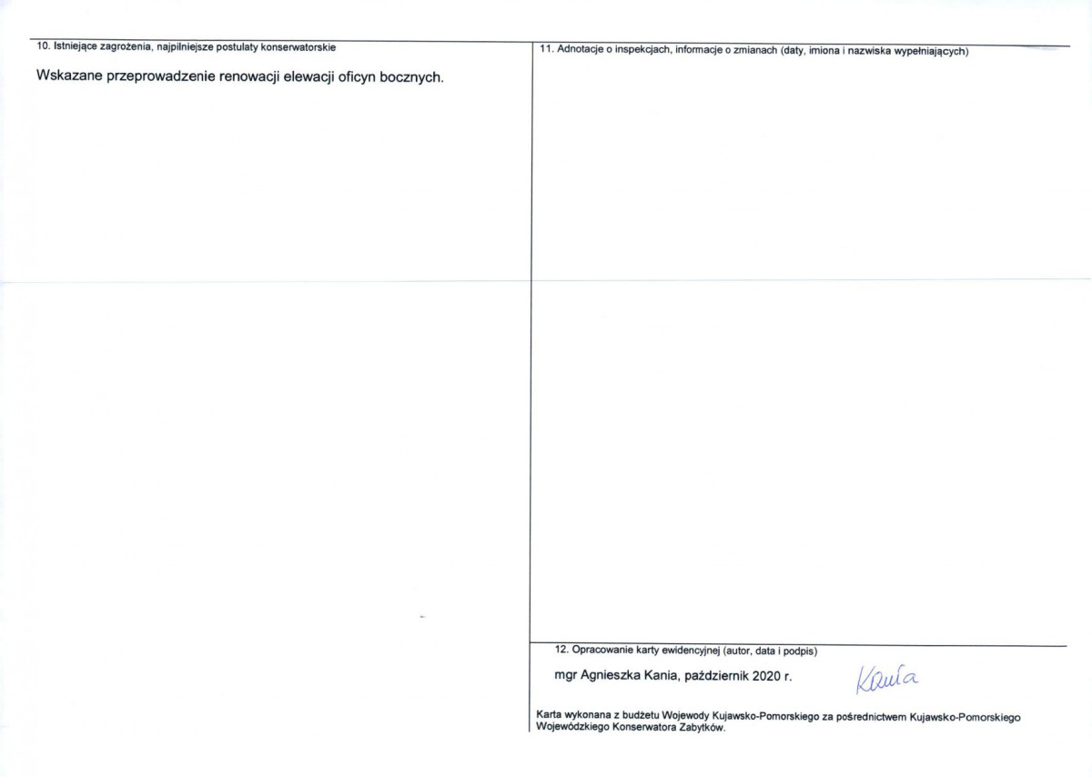 KEZN - Karta obiektu niewpisanego do rejestru, skan nr 2