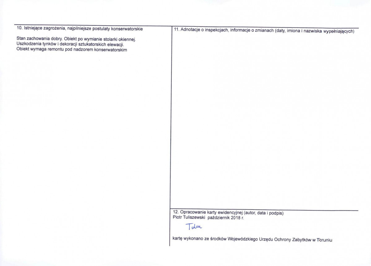 KEZN - Karta obiektu niewpisanego do rejestru, skan nr 2
