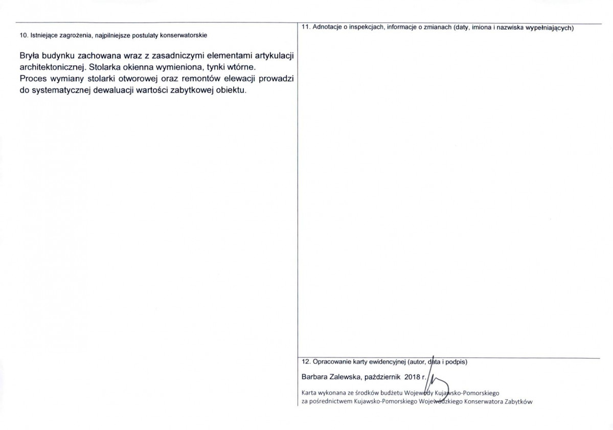 KEZN - Karta obiektu niewpisanego do rejestru, skan nr 2