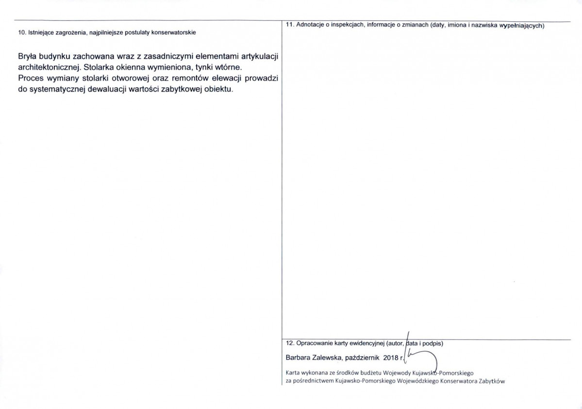 KEZN - Karta obiektu niewpisanego do rejestru, skan nr 2