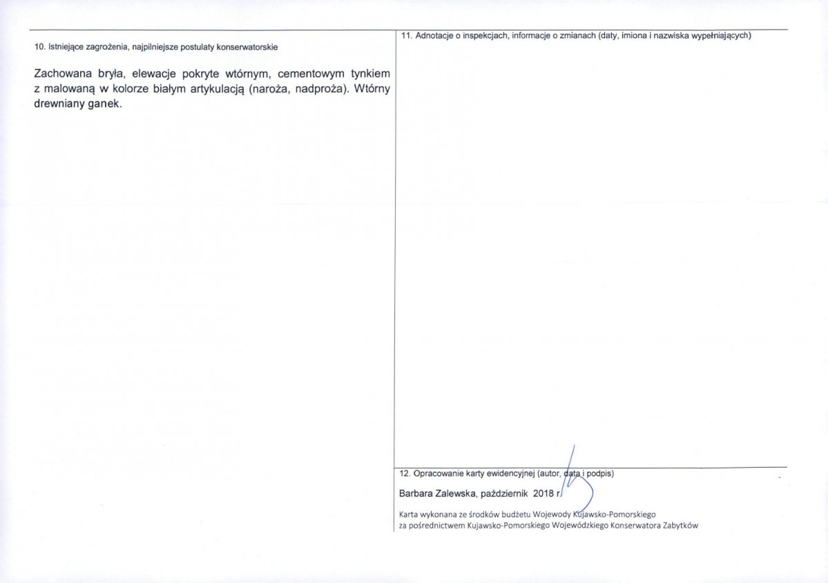 KEZN - Karta obiektu niewpisanego do rejestru, skan nr 2
