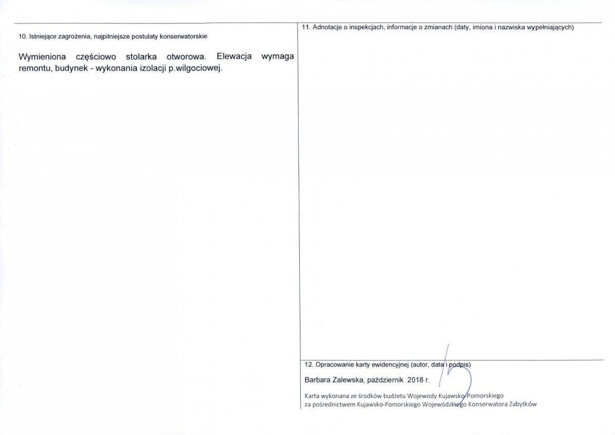 KEZN - Karta obiektu niewpisanego do rejestru, skan nr 2