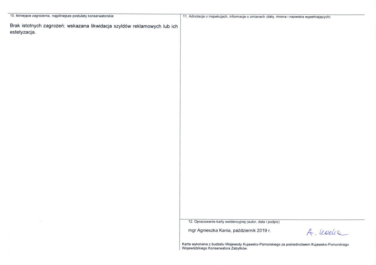 KEZN - Karta obiektu niewpisanego do rejestru, skan nr 2